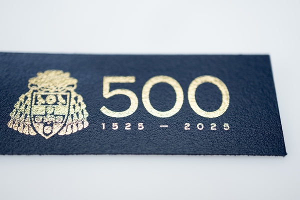 Christ Church 500th Anniversary Leather Bookmark Blue
