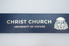 Christ Church 500th Anniversary Leather Bookmark Blue