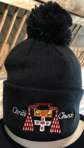 Navy Christ Church Bobble Hat