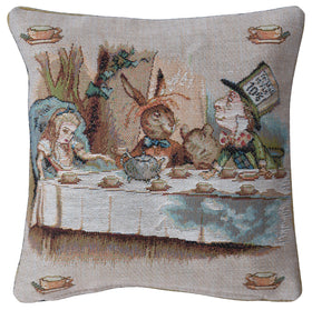 Alice in Wonderland Small Cushion Cover Tea Party